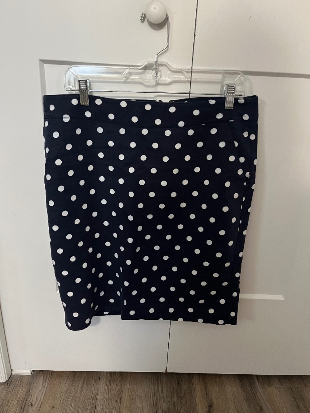 Merona Women's Blue Polka Dot Pencil Skirt